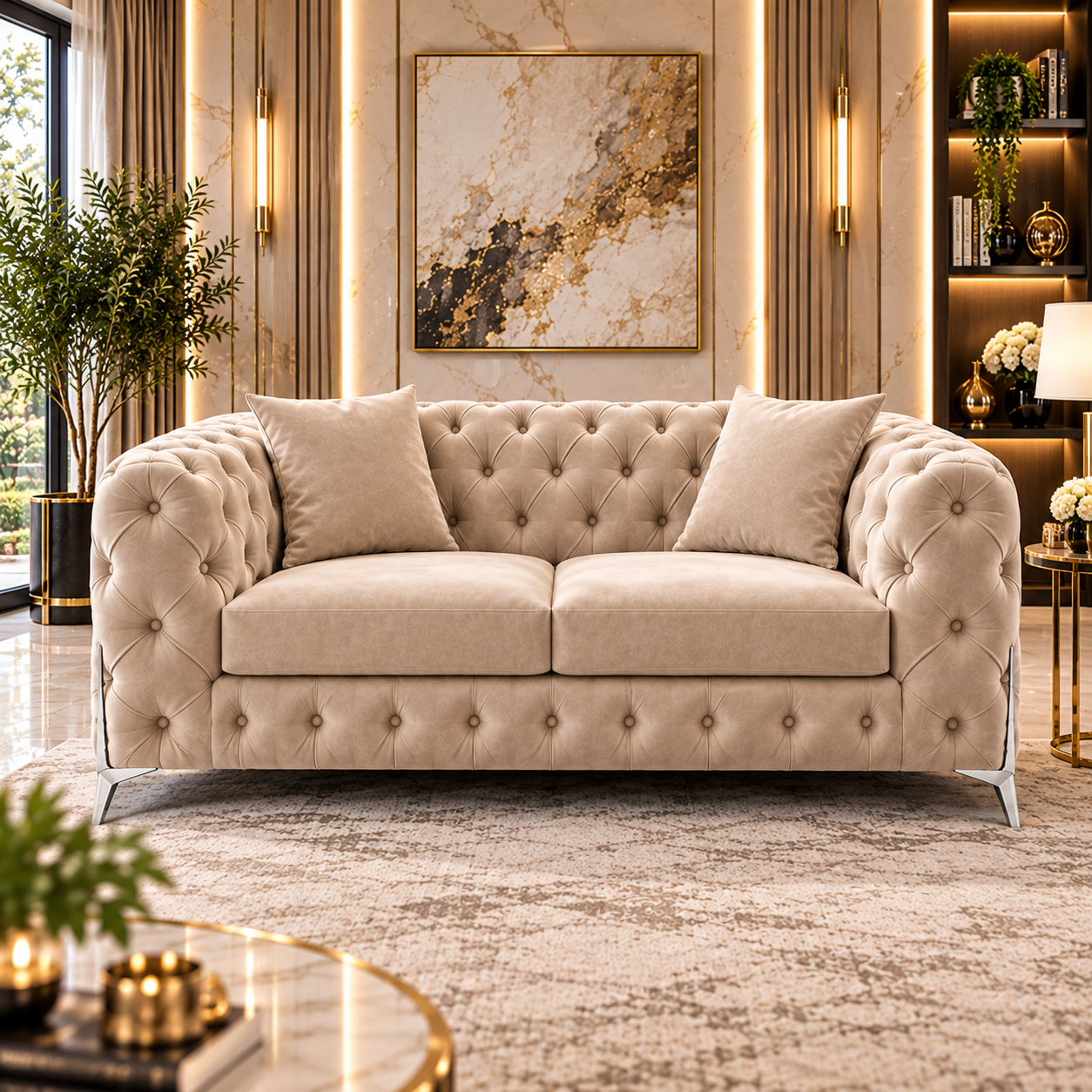 Dorevane Grand Chesterfield 3+2+1 Sofa Set