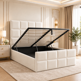 Madona Upholstered Cubed Bed Frame