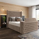 Twinkle Winged Chesterfield TV Bed Frame