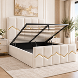 Tornum Upholstered Art Deco Bed Frame
