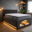 Mannor Modern Bed Frame with Built-In Dog Bed