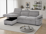 Hudson Universal Corner Sofabed In Grey