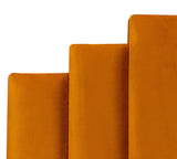 Harmony Art Deco Floor Standing Headboard In Plush Velvet Fabric