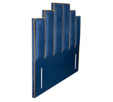 Aurora Art Deco Floor Standing Headboard In Plush Velvet Fabric
