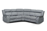 Linden Large Recliner Electric Corner Sofa In Grey
