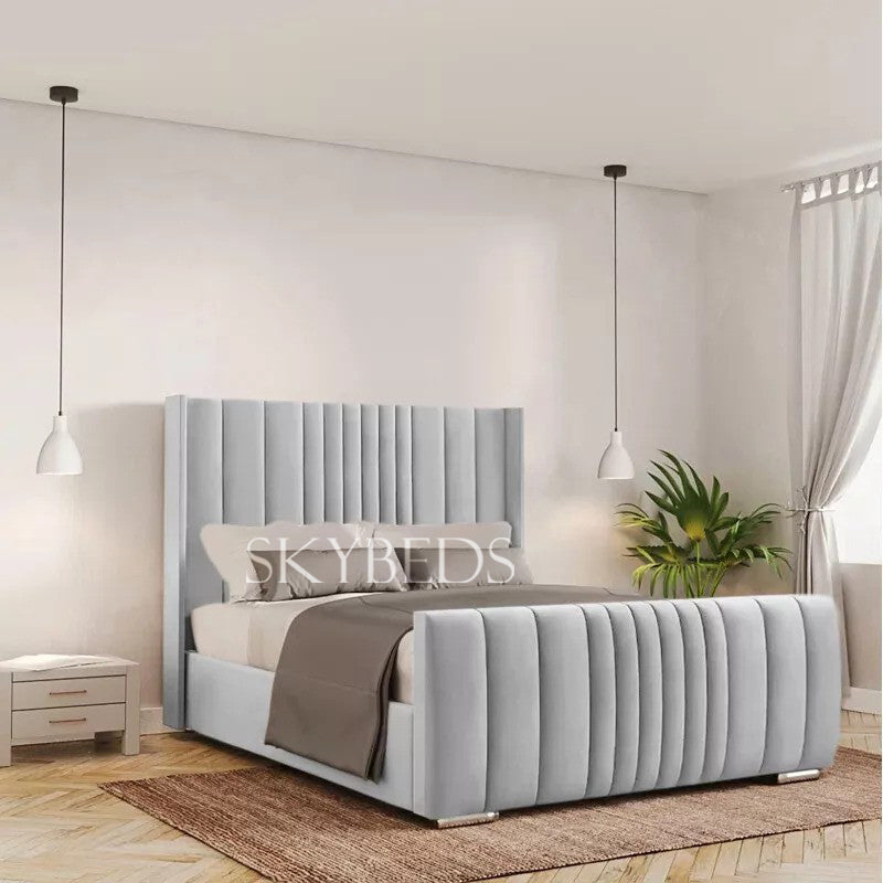 Manhattan Panel Wingback Bed Frame