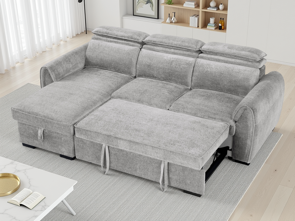 Montrose Universal Corner Sofabed In Grey