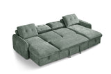 Moscow U Shape Corner Sofabed In Green