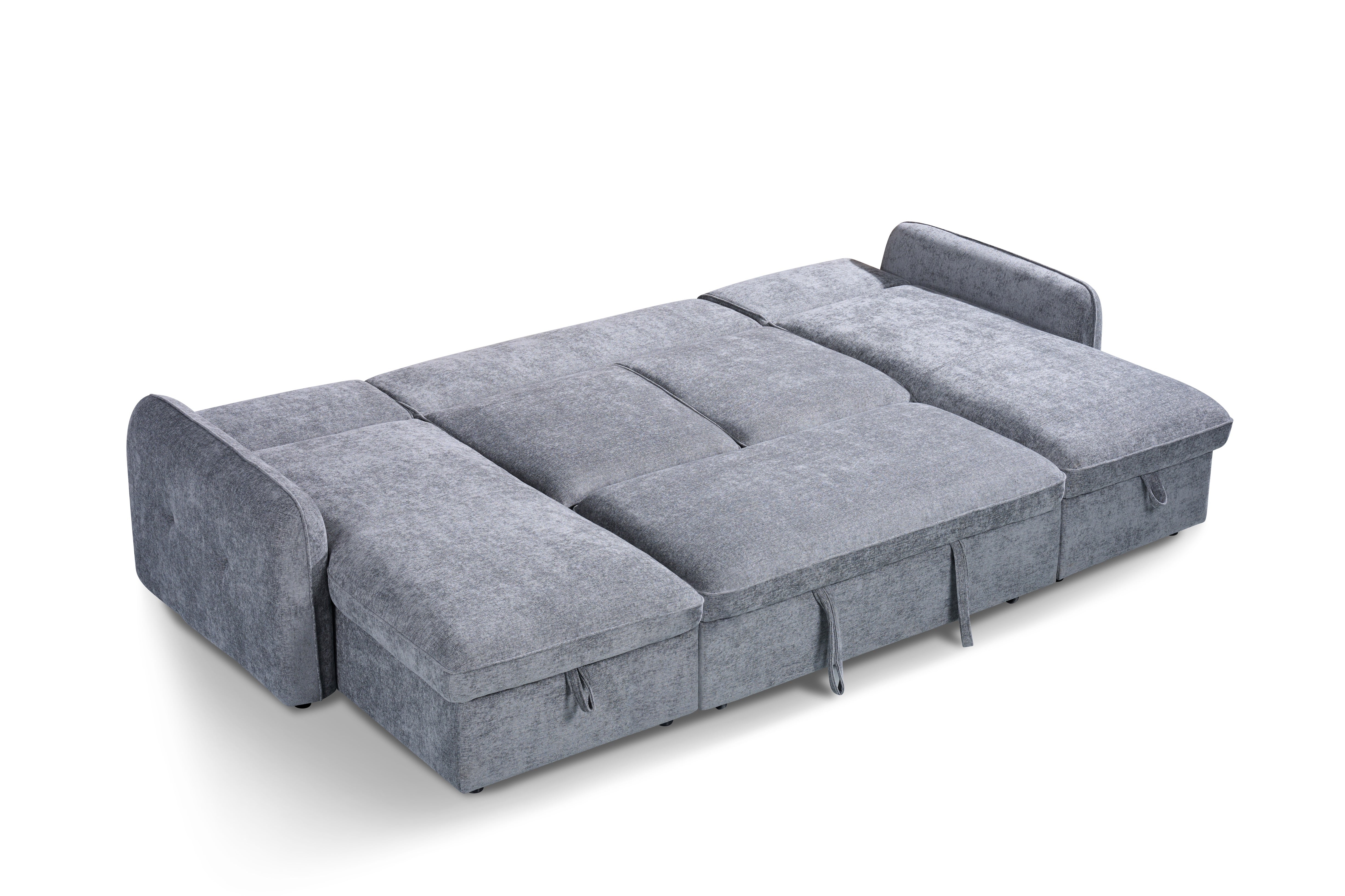 Moscow U Shape Sofabed in Grey