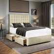 Moscow Chesterfield Divan Bed Frame with Drawers