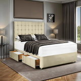 Moscow Chesterfield Divan Bed Frame with Drawers