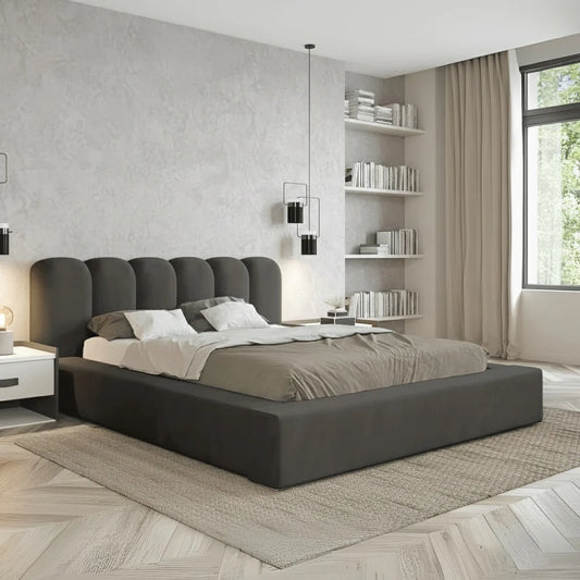 Regal Upholstered Ambassador Bed with Mini Headboard