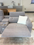 Ohio Electric Modular Large Recliner Corner Sofa In Grey