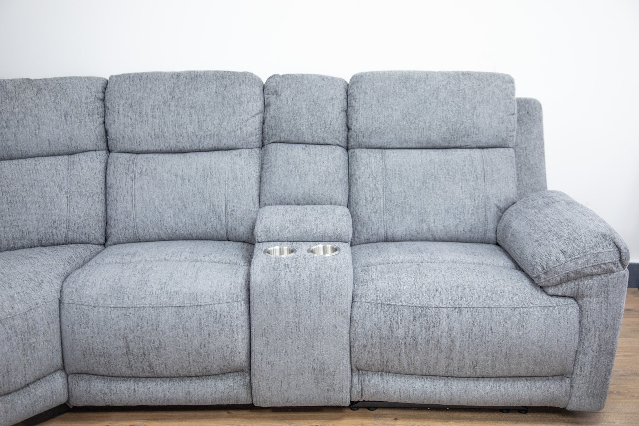 Owen Recliner Electric Large Corner Sofa In Grey