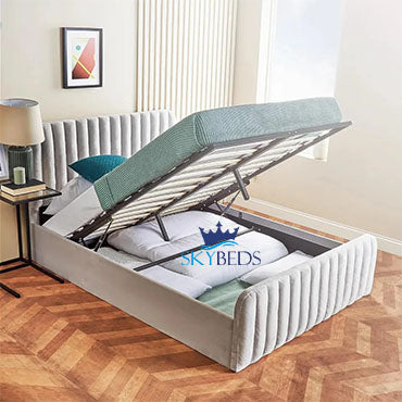 Padded Ottoman Storage Bed Frame
