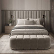 Calgary panelled Hotel Style Bed with Wide Headboard