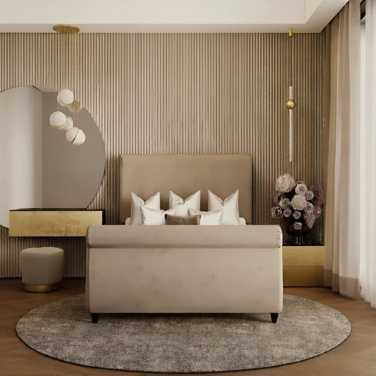 Warsaw Plain Sleigh Bed Frame