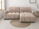 Portland Universal Corner Sofabed In Beige