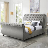 Reece Chesterfield Sleigh Bed Frame