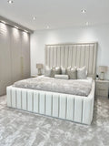 4ft6 bed with 14" base and Cream Plush