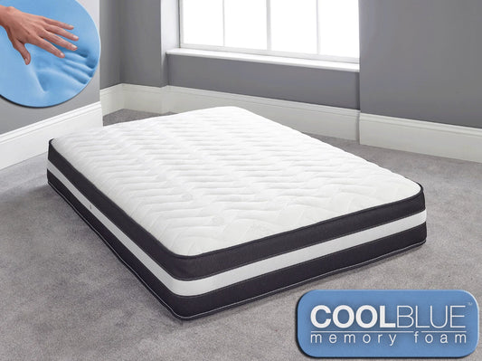 Cool Blue Memory Foam Mattress Sprung