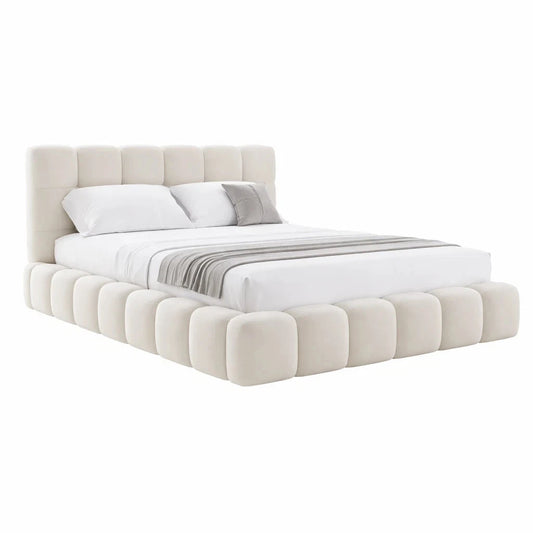 Eden Bubble Bed Frame in Boucle Fabric