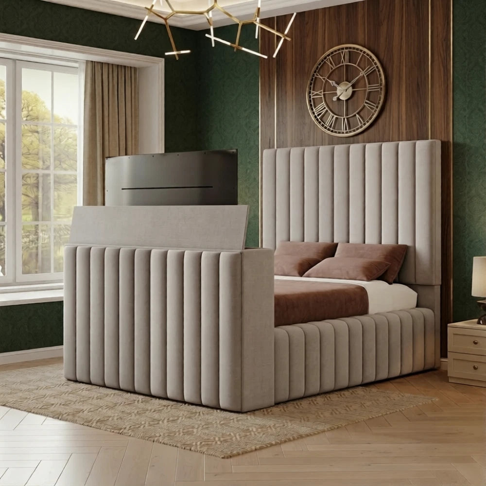 Milo Linestyle Padded Ambassador TV Bed Frame