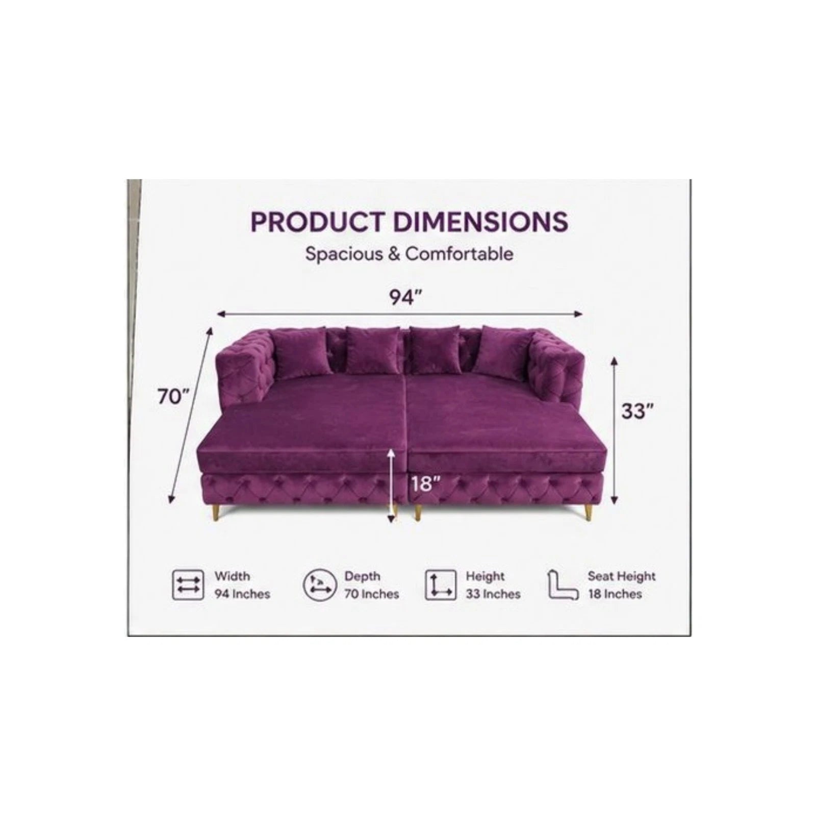 Morrow Cinema Bed | Deep Tufted Plush | Movie Night Comfort