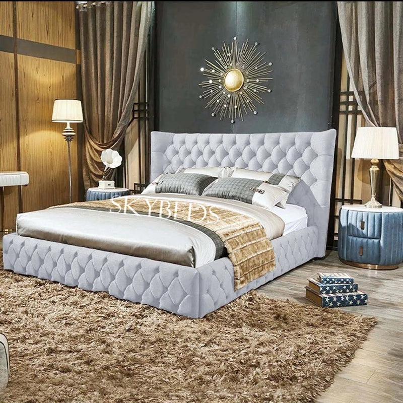 Hilton Chesterfield Luxury Wingback Bed Frame – Sky Beds