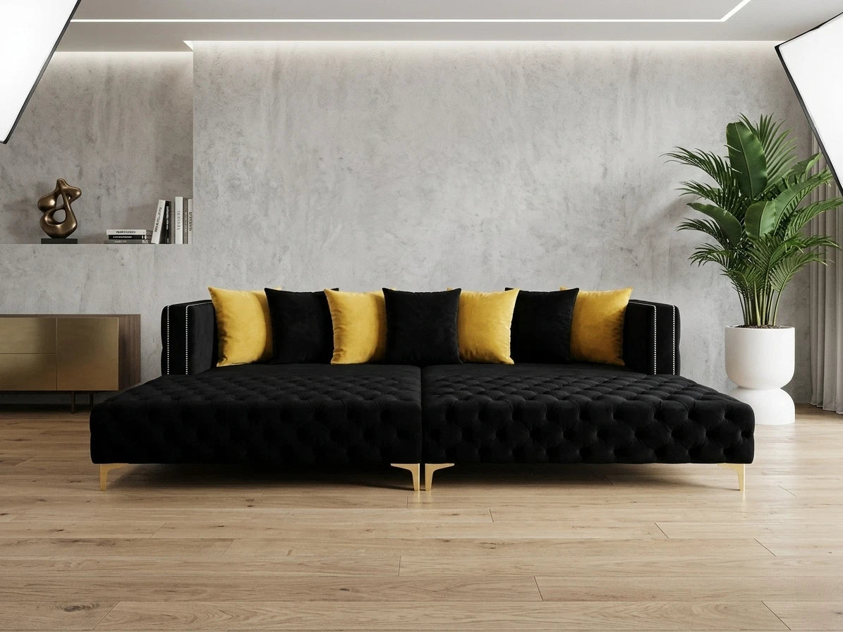 Montrio Cinema Sofa Bed | Deep Buttoned Plush Cinema Lounger