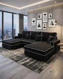 Huxford Cinema Sofa Bed | Deep Lounge Seating with Cup Holders