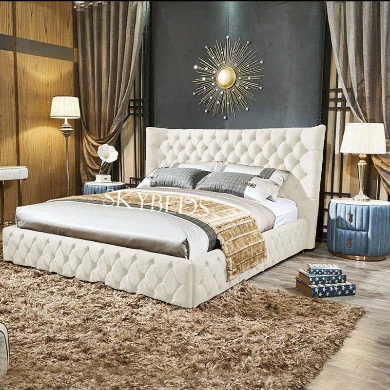 Hilton Chesterfield Luxury Wingback Bed Frame – Sky Beds