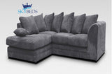 Jumbo Cord Corner Sofa Suite Set