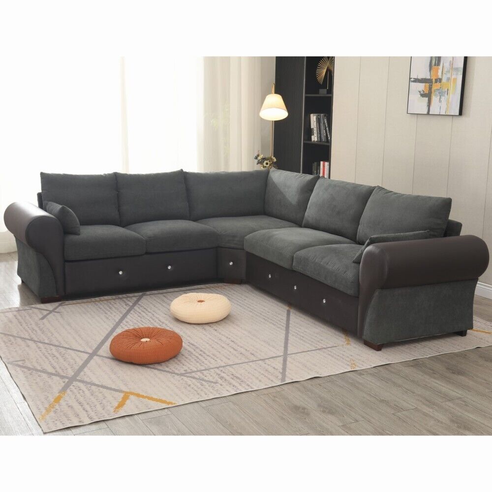 Panana 2, 3 Seater Fabric Couch Sofa