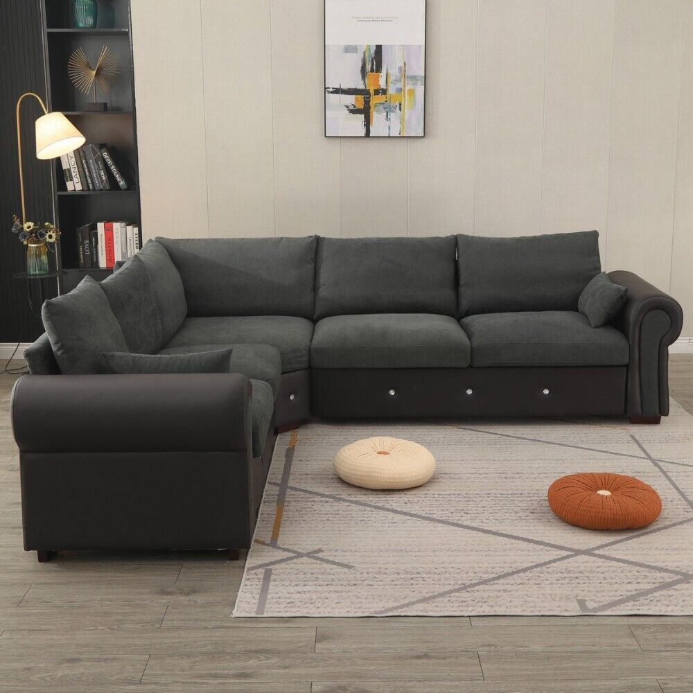 Panana 2, 3 Seater Fabric Couch Sofa