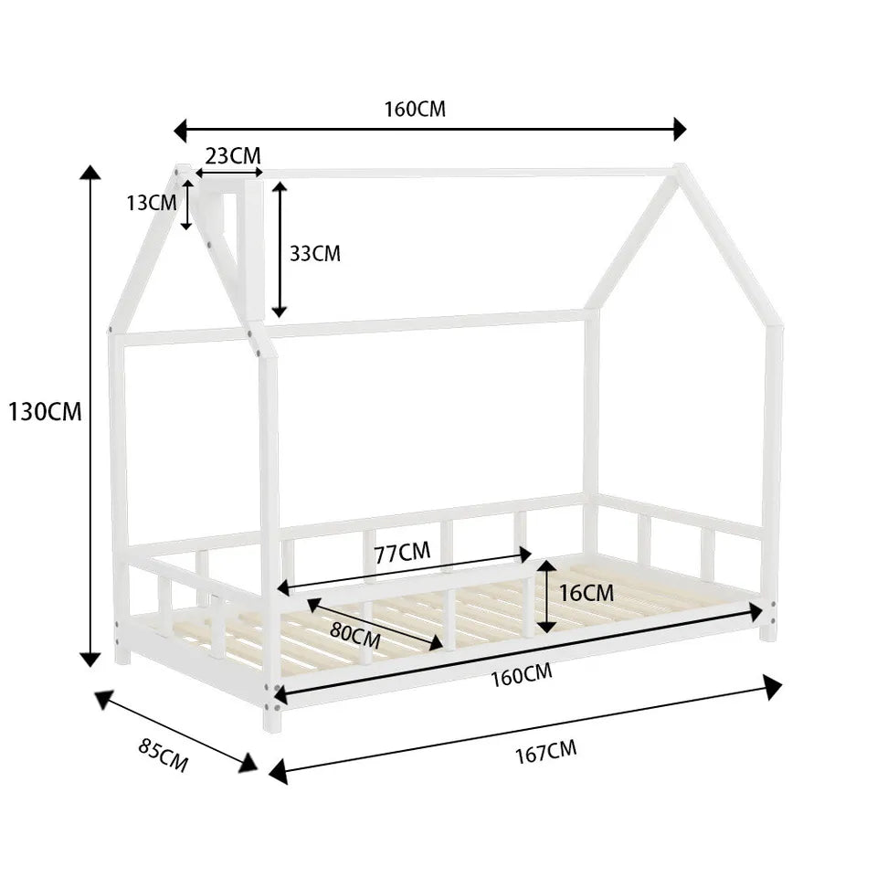 Loft Style Fairy Tales Solid Pine Kids Bed