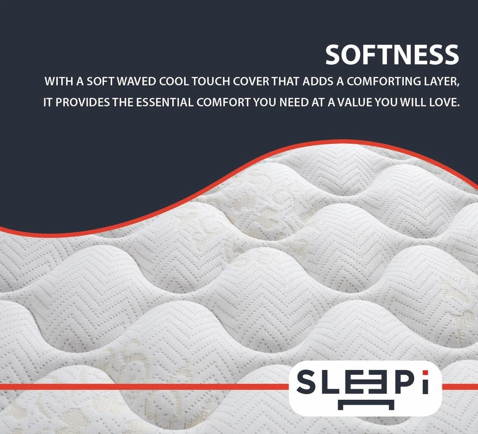 LUXE 3D Border Hybrid Mattress Orthopaedic Design with Memory Foam and Springs