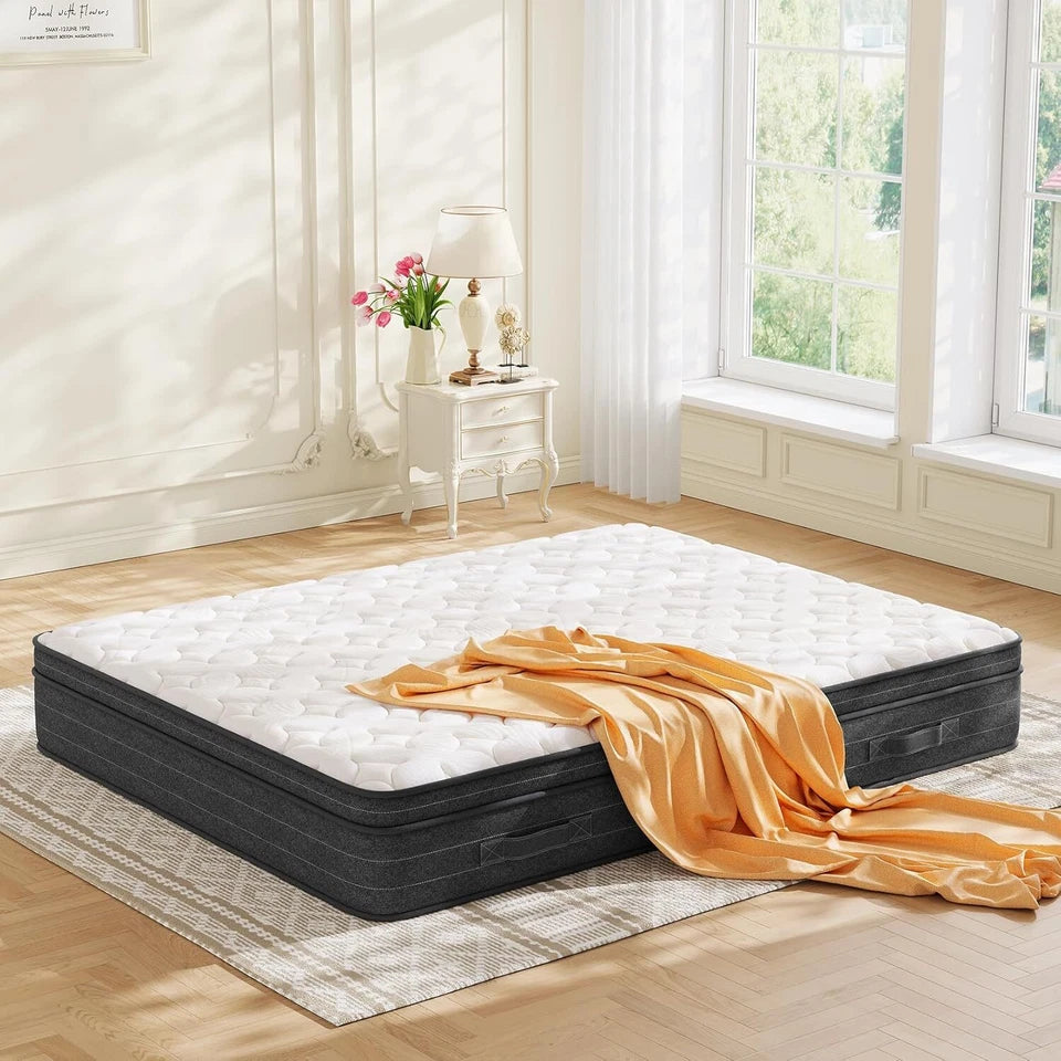 Grey Hybrid Memory Foam Mattress
