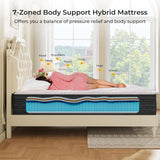 Grey Hybrid Memory Foam Mattress