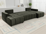 Luxury Shanghai U Shape Sofabed in Green