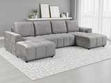 Luxury Shanghai U Shape Sofabed In Grey
