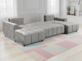 Luxury Shanghai U Shape Sofabed In Grey