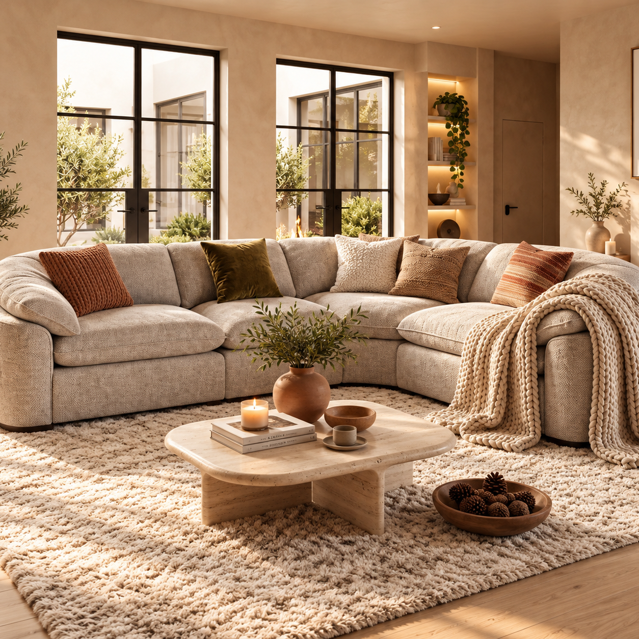 Helena Large Corner Sofa In Grey
