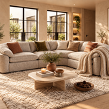 Helena Large Corner Sofa In Grey
