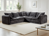 Solaya Large Corner Sofa In Black