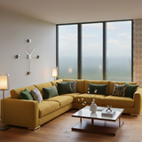 Lawson Modern Luxury Corner Sofa In Plush Velvet Fabric