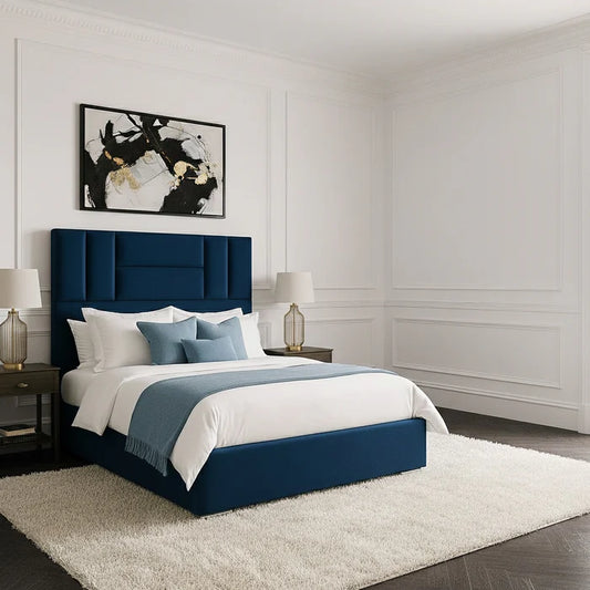 Orlando Upholstered Bed Frame with Luxury Headboard