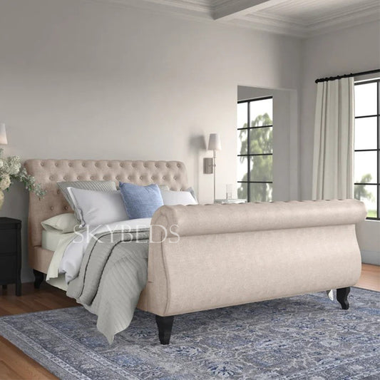 Swan sleigh bed frame