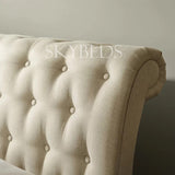 Swan sleigh bed frame