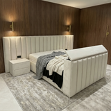 Titan Hotel Style TV Bed Frame with Wide Headboard
